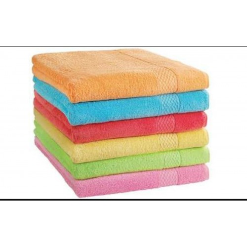 90x150 BANYO HAVLUSU RENKLİ BORDÜRLÜ 16/1 RİNG İPLİK 550 GR/ADET