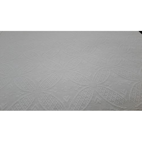 200X230 ÇİFT KİŞİLİK %100 PAMUK JAKARLI KELEBEK DESEN OTEL PİKESİ 